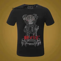 T-shirt firmata Party Philipps Pleins designer Plain Men T-shirt Pp Plein Black Phillip Philipps Skulls T-shirt uomo a maniche corte Pp Killer Style Tedd 577