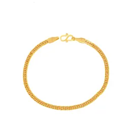 Urok bransoletki TW9 Złota Bransoletka 6 mm czterolistna złota bransoletka odpowiednia do damskich prezentów biżuterii 231208