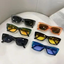 Солнцезащитные очки LUMIAS 2023, модные солнцезащитные очки «кошачий глаз» для женщин, корейский стиль, летние винтажные модные уличные пляжные защитные очки, солнцезащитные очки2887000