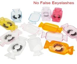 Candy Design Flugh False Eyelash Packaging Box Bulk Logo Logo Logo شكل حلوى الفارغة Acrylic Lash Package Case1237269