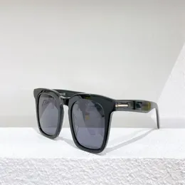 Dax 반짝이는 검은 회색 정사각형 선글라스 0751 남성용 Sunnies 패션 태양 안경 OCCHIALI DA SOLE FIRCATI UV400 보호 안경 226Q