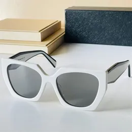 Designer-Sonnenbrille MONOCHROME PR 15WS für Herren oder Damen, schwarz-weißer, farblich passender Rahmen, rosa, braun, Mode-Shopping für Damen, G230S