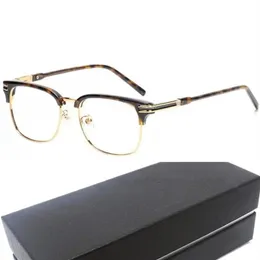 Luxur-Desig Star 69 homens negócios óculos de sobrancelha armação lentes de demonstração para pr importado plano-metal Glasse53-18-145 para miopia R2466