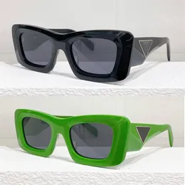 Marke Designer Herren Sonnenbrille Croissant Stereoskopischer Riss OPR 13ZS Vintage Damen Symbole Signatur Unregelmäßige quadratische Sonnenbrille 243R