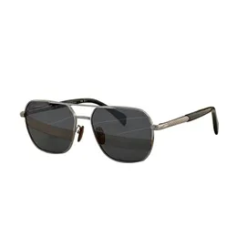 Herren Damen Sonnenbrille aus Metall, neue Mode, klassischer Stil, versilberter Katzenaugenrahmen, Vintage-Design, Outdoor, klassisches Modell 1128, mit Originaletui