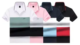 Boss Polo Мужские стилисты Рубашки-поло Роскошная мужская одежда на молнии с коротким рукавом Модная повседневная мужская летняя футболка Доступны черные цвета Размер M-3XL