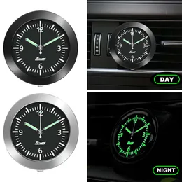 Nowy zegar samochodowy świetliste samochody wewnętrzne cyfrowe mechaniki zegarków kwarcowe