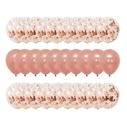 Party Decoration 30PCSSet Rose Gold Balloon Confetti Set Birthday Anniversary Wedding Present For Guests5330688