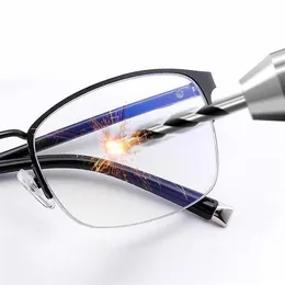 Güneş gözlükleri kırılmaz esnek aşamalı okuma gözlükleri erkekler için kadınlar presbiyopi anti mavi ışık tr90 titanyum ekstra sertleştirme233v