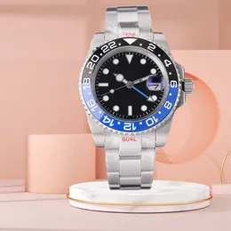 AAA Luxury Watch Fashion Designer rostfritt stål Automatiska mekaniska klockor 40mm keramiska bezel lyxiga armbandsur Reloj Hombre Whatches Hög kvalitet