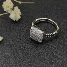 Luksusowy projektant obrączki American Fashion Marka biżuterii Chatelaine Srebring Srebria z diamentami Pav Diamonds for Women Pierścienie Pierścienie
