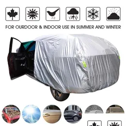 RAIN COVERS SUV/SEDAN FL CAR ERS 야외 방수 태양 비 눈 보호 UV 우산 시에 S-XXL 케이스 ER T200730 드롭 배달 홈 Dholz