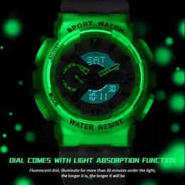 Grande montre Gshock lumineuse transparente montres numériques sport étudiant multi-fonction montres électroniques Zegarek Damski2466