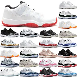 Jumpman 11 buty do koszykówki mężczyźni kobiety 11s Cherry Midnight granatowy grejny szary 25. rocznica hodowla czysty fiolet męskie trenerzy sportowe trampki 36-47 EUR