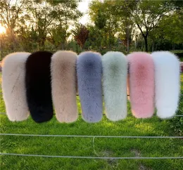Bufandas Mujer Cuello de piel sintética Mantón peludo para abrigo de invierno Capucha Decoración Bufanda falsa Parkas5733077
