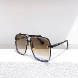 Occhiali da sole quadrati Montatura in ferro nero Lenti sfumate marroni Sonnenbrille Occhiali da sole per uomo occhiali da sole protezione uv400 con box3212