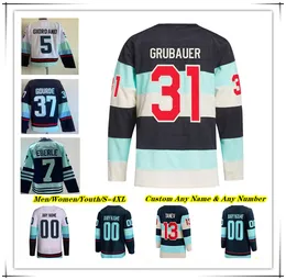 2024 Winter Classic Hockey Jerseys Vince Dunn Jaden Schwartz Matty Beniers Eberle Yanni Gourde Philipp Grubauer Oliver Bjorkstrand Eeli Tolvan Schultz Krakens