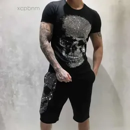 Tasarımcı Tasarımcı Rock Pleins Phillip Style Yaz Erkekler PP Philipps Sade T-Shirt Tasarımcı Erkekler Gömlek Elmas Kafatası Marka Giyim Moda Gömlek T-Shirt HI S