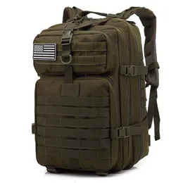 50L Large Capacity Man Army Tactical Backpacks Military Assault Bags Outdoor 3P Molle Pack For Trekking Camping Hunting Bag262F