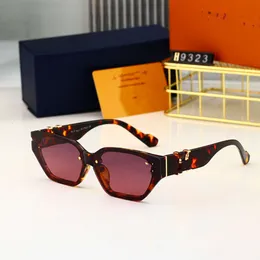 Designer Loius Vuiton Óculos de sol quadrados hexagonais novos óculos de sol de marca feminina simples e luxuosos