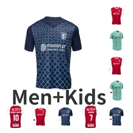 23 24 SC Braga Herren-Fußballtrikots BRUMA ABEL RUIZ ANDRE HORTA A. DJALO MENDES RONY LOPES Home Red Short Sleeve Football Shirts Uniforms R. HORTA PIZZI camisetas de futbol