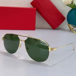 Men Luxury Brand Designer Santos de Sunglasses Mens and Women Beach Metal Driving Classic Pilot Multi Color متوفر UV400 مع المربع الأصلي CT0229