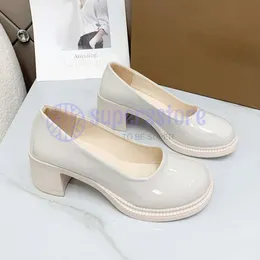 35-43 Дизайнерские модельные туфли Мэри Джейн Корейский стиль Мода Большой размер для неглубокого рта Толстая подошва Повседневная женская обувь Zapatos De Mujer 231114