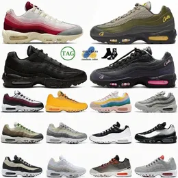 95 95s Anatomia de Air Fish Scales Triple Corteiz Pink Beam Preto Branco Cinza Nevoeiro Homens Mulheres Running Shoes Neon Aegean Storm Khaki Total OH5n5 #