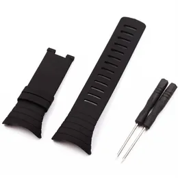 Acessórios de relógio para suunto core relógios masculinos 100% pulseira padrão cinto preto fita strap278i