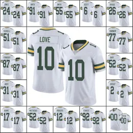 Green Baypackersmen #12 Rodgers 33 Аарон Джонс 10 Jor Dan Love 55 Zadarius Smith Custom Women Limited Limited Jersey