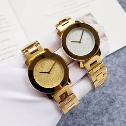 Fashion Full Brand Wrist Watches Women Girl 36mm Dial Stainless Steel Metal Band Quartz Luxury AAA Clock MV 13