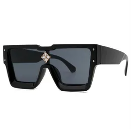 Gafas de sol Gafas vintage para hip hop moda personalizada hombres cuadrado millonario diamante flor 2021254t