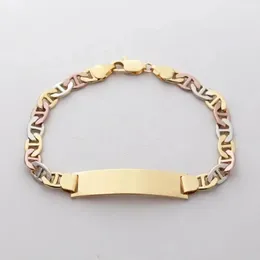 Chain Zodiac Cicret Charm Anklets och armband Guldpläterad kopparlegering Män grossist 18K Personlig 231208