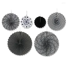 Dekoratif çiçekler 6pcs/set renkli tekerlek kağıt mendil fan topları el sanatları için fenerler için fenerler doğum günü düğünü bebek duş çubuğu lehine dekor