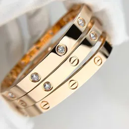 Novidade designer de luxo 316l aço inoxidável 18k banhado a ouro chave de fenda parafuso amor marca pulseira para mulheres e homens