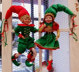 ABXMAS 1 Paar Elfen-Plüschtiere für Heimdekoration, Paar, Elfen, Feiertagspuppen, Jahrsgeschenk, Kinder, Weihnachtsdekoration, Navidad, Natal, Weihnachten, 211015005862