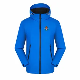 Real Valladolid Herren Freizeitjacke Outdoor-Bergsteigerjacken Wasserdichte warme Frühlingsausflugsjacken Für Sport Männer Frauen Lässige Wanderjacke