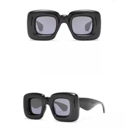 Mężczyznowe okulary przeciwsłoneczne dla kobiet Chunky Plate 40098 Classic Black Trend Sunglasses Original Box222d