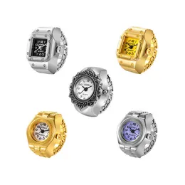 Benutzerdefinierte GÜNSTIGE verschiedene Modeschmuck Qualität Damen kleine Stahl Mini Finger Ring Uhren für Frauen Mädchen Männer Ring 2022 Design