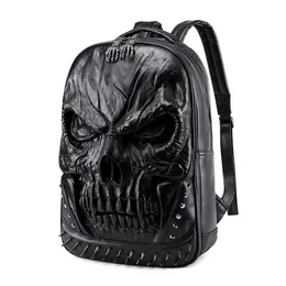 Backpack Casual Waterproof Halloween Personalizza PU Leather Loptop BookBag Teenager Bag Outdoor Bag Rucksack302D