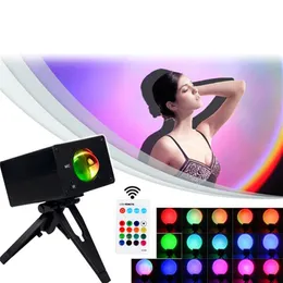 Sunset Projection Lamp Remote Control Color Byte