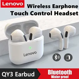 Lenovo QY3 TWS auriculares Bluetooth inalámbricos auriculares deportivos reducción de ruido Control táctil auriculares HD estéreo con micrófono