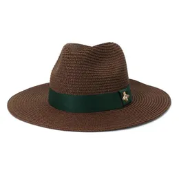 Chapeau Panama de créateur de mode pour hommes et femmes, chapeaux de paille de couleur unie, casquette Jazz, casquettes supérieures de pêcheur de haute qualité Hat253F