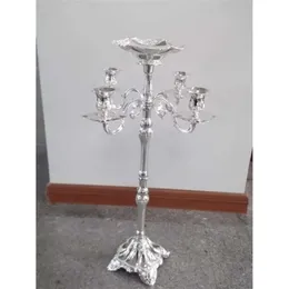 جديد في وصول زهرة بيع أفضل مركز 63 سم أو أحداث الارتفاع 5-ARMS Candelabra مع وعاء حفلات الزفاف الأوسط المتطورة منتجات جديدة