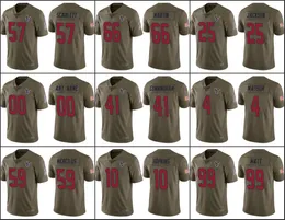 Хьюстон''Тексанс''Мужчины 99 Дж.Дж.Watt 4 Deshaun Watson 59 Whitney Mercilus Custom Women Youth Olive Salute to Service Jersey