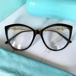 Requintado strass decoração cateye quadro feminino plano óculos 56-17-145 prancha de metal de alta qualidade para óculos de prescrição fullse2706