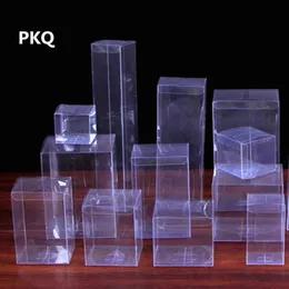 30PCS PVC透明ボックスプラスチックギフトパッケージングウェディングの好意チョコレートキャンディーローズお土産ディスプレイ30サイズ211026281A