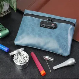 Lock de senha Bolsa de maquiagem de desodorante Bolsa de armazenamento de viagem à prova d'água Sacos de cosméticos portáteis do cheiro de vaso sanitário259n