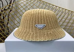 Kadınlar için yeni buz ipek kova şapkası 2022 Yaz Yeni Tasarımcı Tığ işi Güneş Kapakları Balıkçı Beach Visor Şapkaları Katlanır Bowler Düz Cap3723069