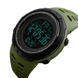 Skmei 1251 Мужские спортивные часы Dive 50m Цифровые светодиодные часы Мужская электроника Модные повседневные наручные часы 2018277C
